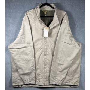 Gold Tri Mountain Men’s Long Sleeve Jacket Tan Khaki Lightweight Zip Up Sz 4X NW
